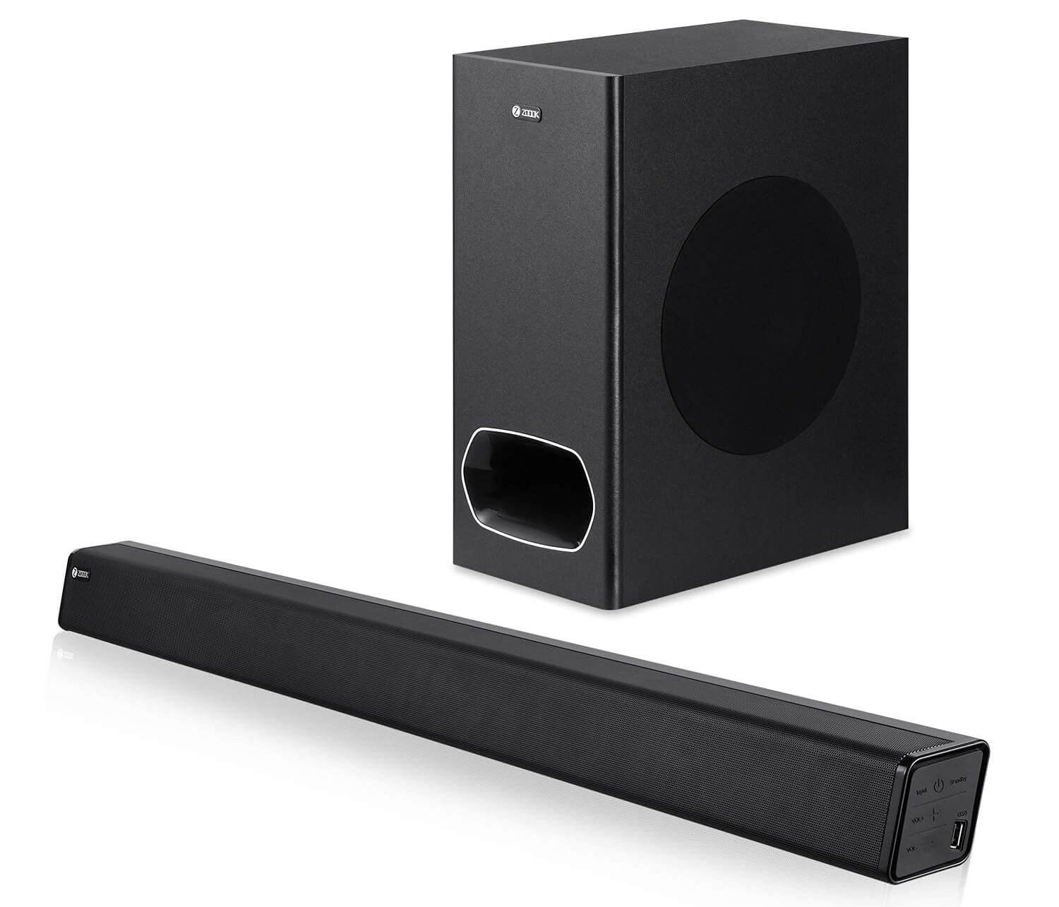 Zoook Rocker Studio One 200 Watt Peak Power 2.1 Channel Wireless Bluetooth Soundbar - buyfite