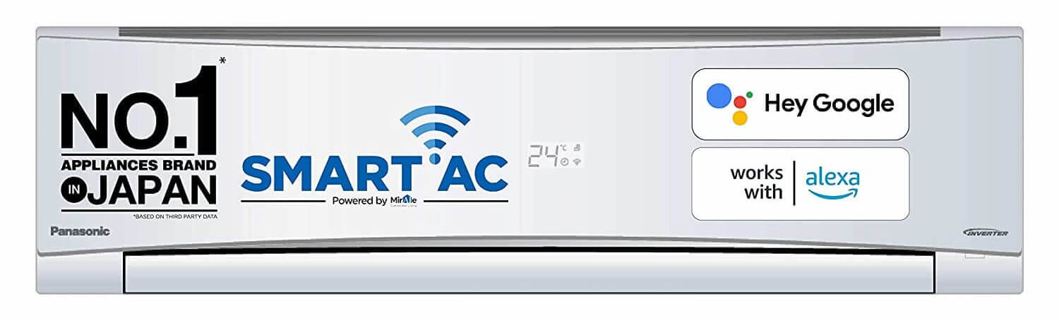 Panasonic 1.5 Ton Wi-Fi Inverter 5 Star Smart Split AC - Top 10 Air Conditioners in India - buyfite.com